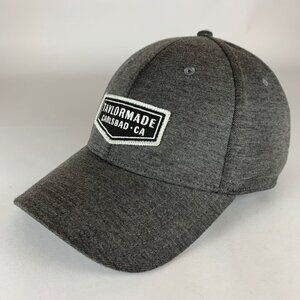 TaylorMade Golf Gray Stretch Fitted Hat Mens L/XL